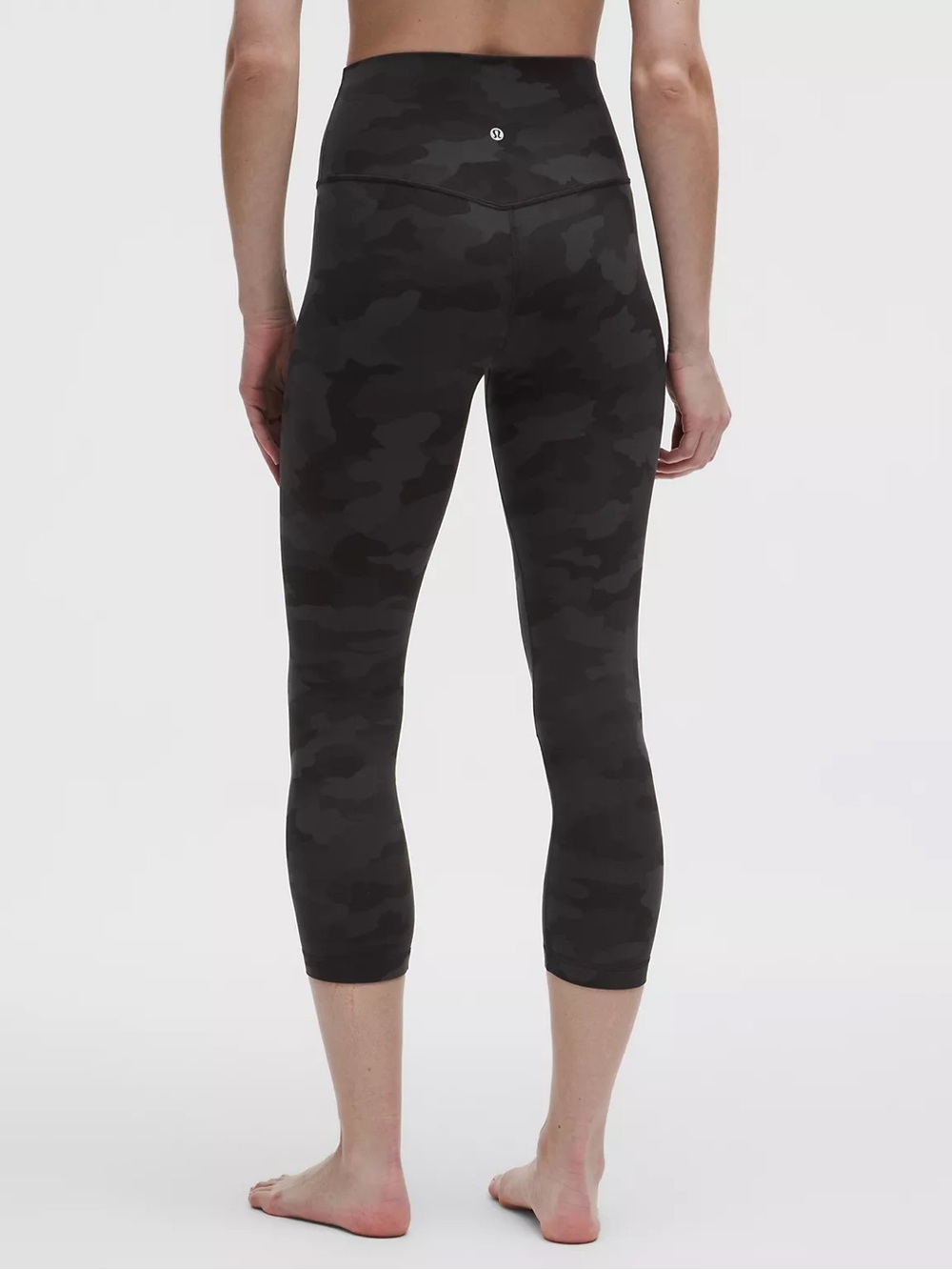lululemon Align Dark Gray Camo Capri Leggings